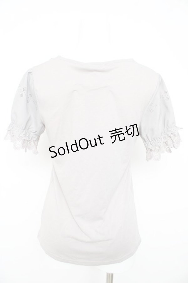 画像2: axes femme / デザイン袖半袖インナーPO M グレー Y-26-02-21-041-AX-TO-SZ-ZY (2)