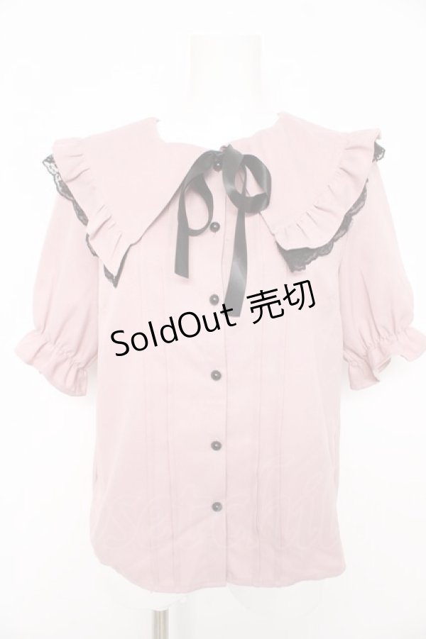 画像1: MA*RS / セーラー三角襟ブラウス  ピンク Y-26-02-21-005-EL-BL-SZ-ZY (1)