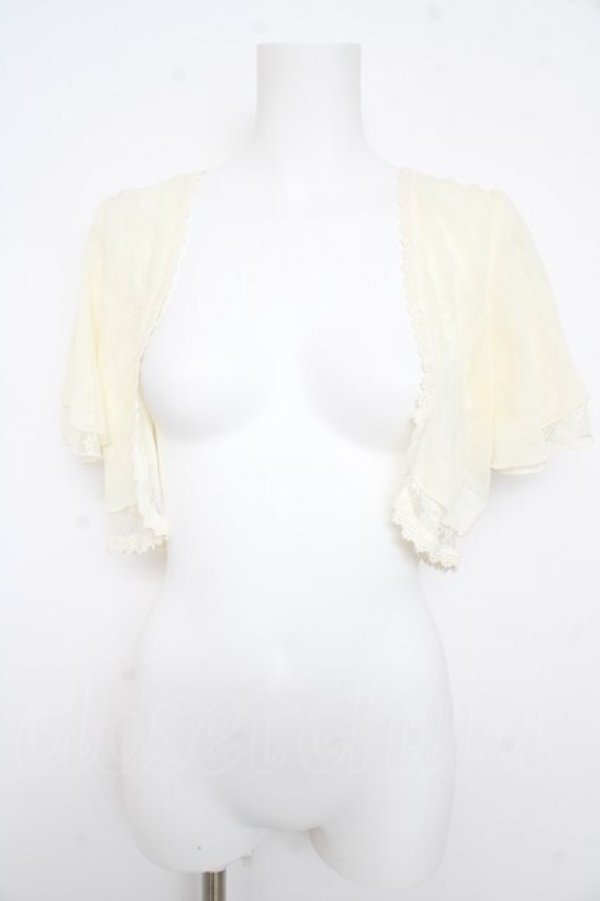 画像1: axes femme / レースボレロ M 生成り Y-26-02-21-059-AX-TO-SZ-ZY (1)