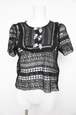 画像: axes femme kawaii / 総ースブラウス M 黒 Y-26-02-21-063-AX-BL-SZ-ZY