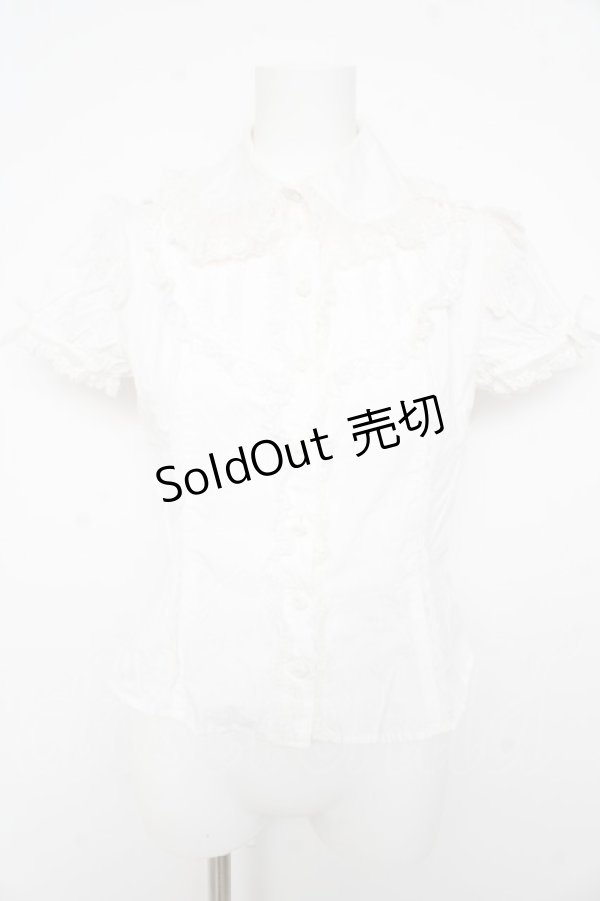 画像1: Angelic Pretty / ラウンド切り替えエンジェルブラウス  白 Y-26-02-21-006-AP-BL-SZ-ZY (1)