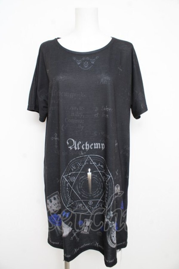 画像1: Moi-meme-Moitie / アルケミーAラインワンピース F 黒×青 Y-26-02-21-084-MO-TO-SZ-ZY (1)