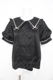 画像1: Honey Cinnamon / 衿リボン配色ブラウス F 黒 Y-26-02-21-007-LO-BL-SZ-ZY (1)