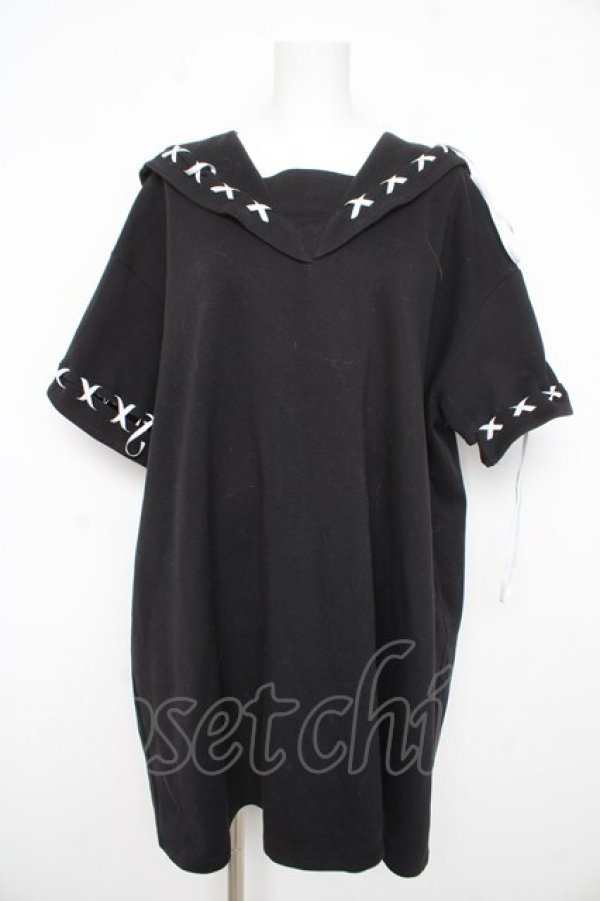 画像1: Candy Stripper / XXX SAILOR ワンピース 2 黒 Y-26-02-21-093-PU-OP-SZ-ZY (1)