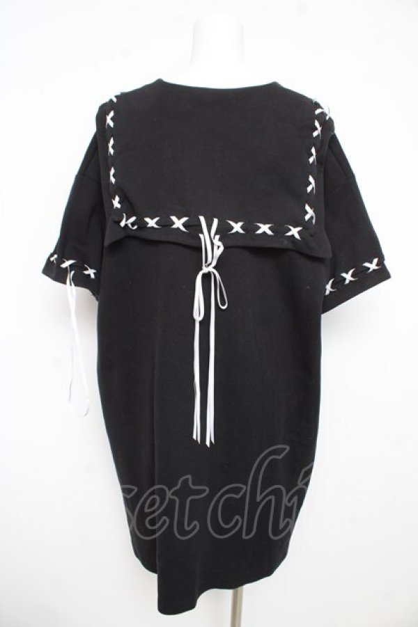 画像2: Candy Stripper / XXX SAILOR ワンピース 2 黒 Y-26-02-21-093-PU-OP-SZ-ZY (2)