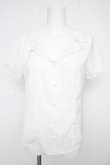 画像1: F＆A / ハンカチーフ刺繍開襟ブラウス F 白 Y-26-02-21-008-LO-BL-SZ-ZY (1)