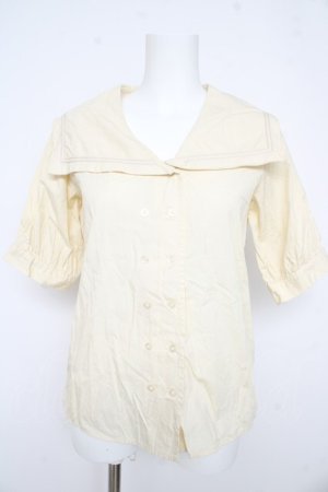 画像: Fi.n.t  / ダブル釦セーラーブラウス F アイボリー Y-26-02-21-009-LO-BL-SZ-ZY