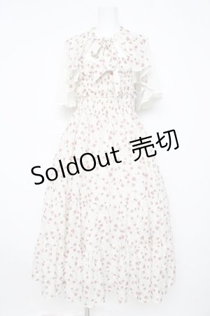 画像: axes femme / 小花柄ブラウス×ワンピースセット  生成り Y-26-02-21-120-AX-OP-SZ-ZY