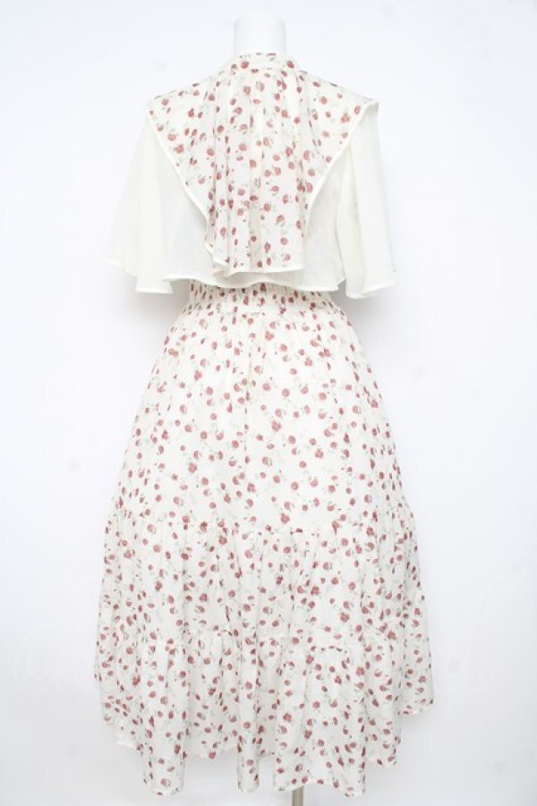 画像2: axes femme / 小花柄ブラウス×ワンピースセット  生成り Y-26-02-21-120-AX-OP-SZ-ZY (2)