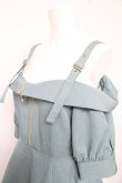 画像3: axes femme / オフショル風ストライプワンピース  グリーン Y-26-02-21-122-AX-OP-SZ-ZY (3)