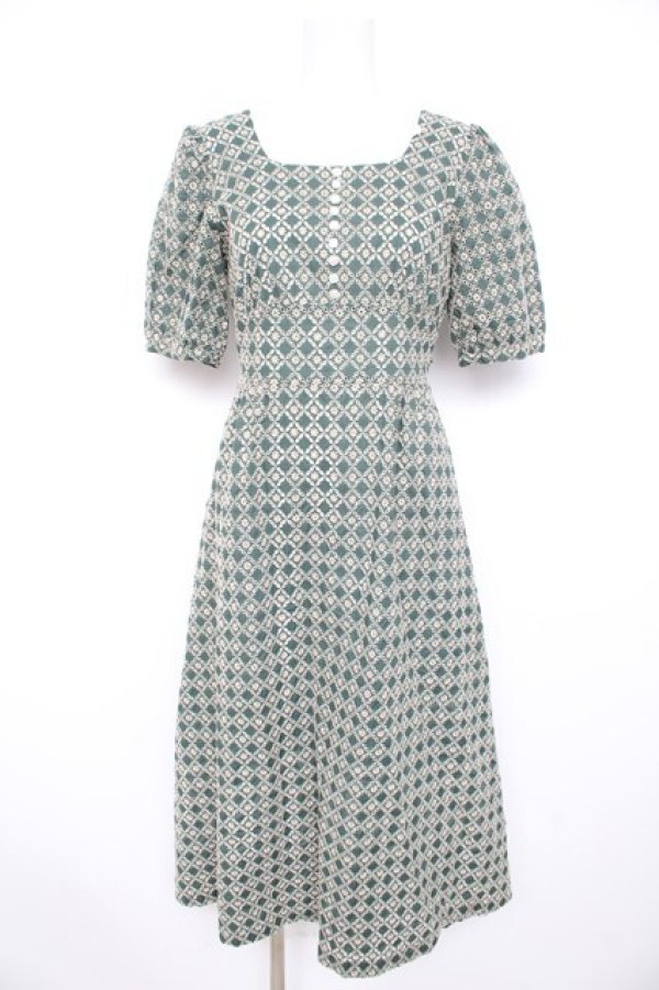 画像1: MILK / マルグリットドレス  グリーン Y-26-02-21-133-ML-OP-SZ-ZY (1)