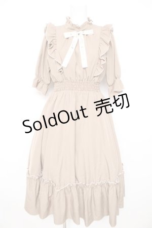 画像: m petit by misako / NINA'SコラボAMハイショクメローワンピース S 中茶 Y-26-02-21-136-LO-OP-SZ-ZI