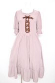 画像1: m petit by misako / AMレースアップワンピース M 中桃 Y-26-02-21-137-LO-OP-SZ-ZY (1)
