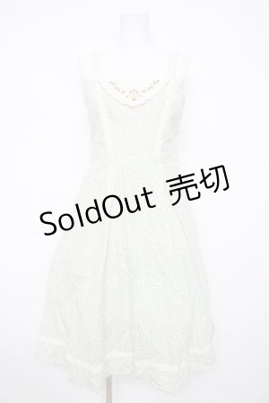 画像: F i.n.t / ハンカチディティール小花柄ワンピース F オフ×グリーン Y-26-02-21-139-CA-OP-SZ-ZY