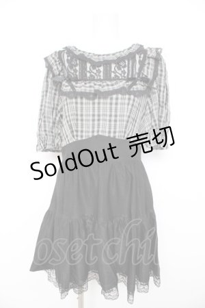 画像: DARK IN LOVE / Eloise DRESS L グレー×黒 Y-26-02-21-150-PU-OP-SZ-ZY