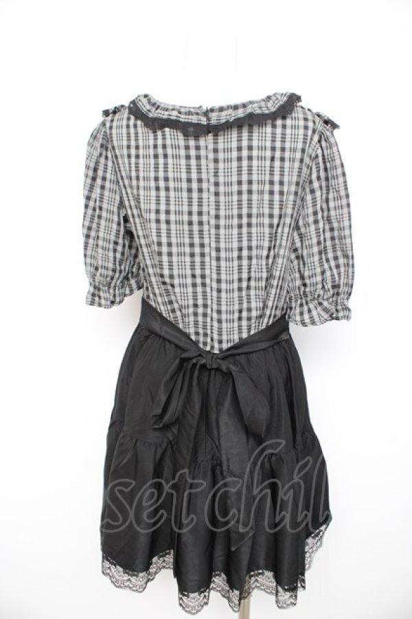 画像2: DARK IN LOVE / Eloise DRESS L グレー×黒 Y-26-02-21-150-PU-OP-SZ-ZY (2)