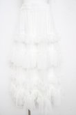 画像1: axes femme / フリルチュールティアードスカート F 白 Y-26-02-21-156-AX-SK-SZ-ZY (1)