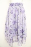画像1: axes femme / 紫陽花柄シアーストライプスカート  ラベンダー Y-26-02-21-158-AX-SK-SZ-ZY (1)