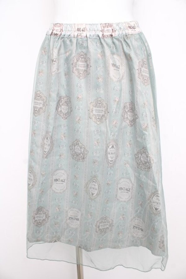 画像1: axes femme / ヴィンテージスカート  ミント Y-26-02-21-165-AX-SK-SZ-ZY (1)