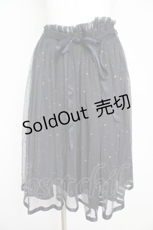 画像: F i.n.t / スターチュールギャザースカート F ダークネイビー Y-26-02-21-168-CA-SK-SZ-ZY