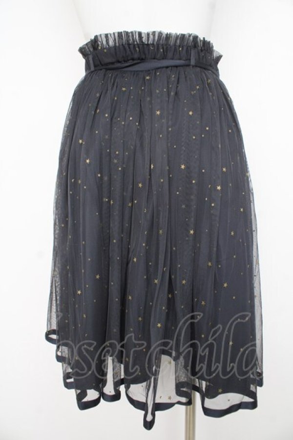 画像2: F i.n.t / スターチュールギャザースカート F ダークネイビー Y-26-02-21-168-CA-SK-SZ-ZY (2)