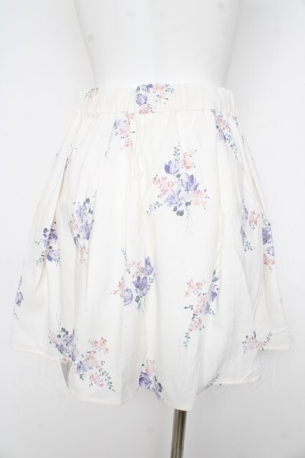 画像2: evelyn / フラワースカート M 白 Y-26-02-21-171-LO-SK-SZ-ZY (2)