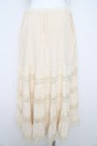 画像2: an another angelus / レース切替ティアードロングスカート F アイボリー Y-26-02-21-176-CA-SK-SZ-ZY (2)