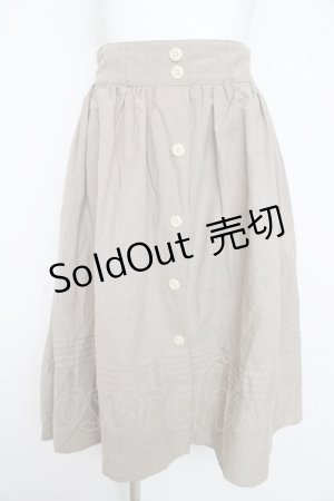 画像: F i.n.t / 裾ピンタックギャザースカート F ライトグリーン Y-26-02-21-177-CA-SK-SZ-ZY