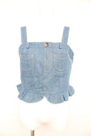 画像: Fi.n.t / リメイク風デニムビスチェ F ブルー Y-26-02-21-017-CA-TO-SZ-ZY