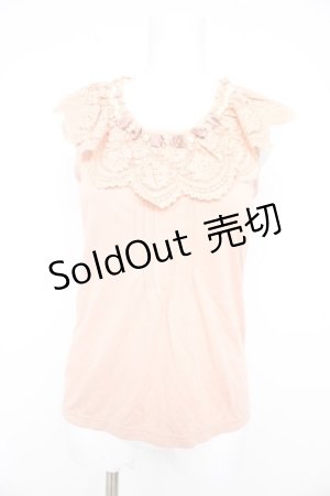 画像: axes femme / フリル襟タンクトップ M アワピンク Y-26-02-21-018-AX-TO-SZ-ZY