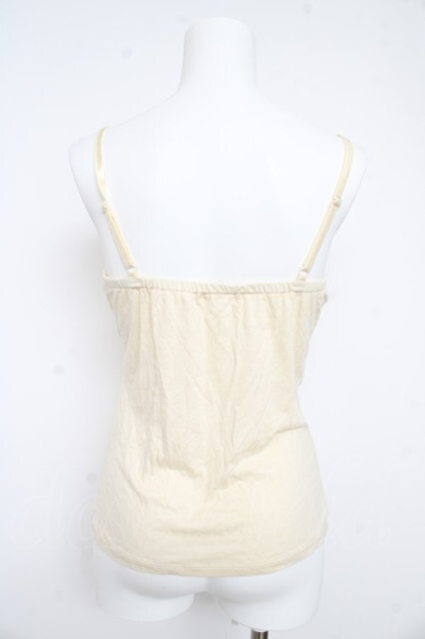 画像2: axes femme / バラ×ビジューキャミ M 生成り Y-26-02-21-019-AX-TO-SZ-ZY (2)