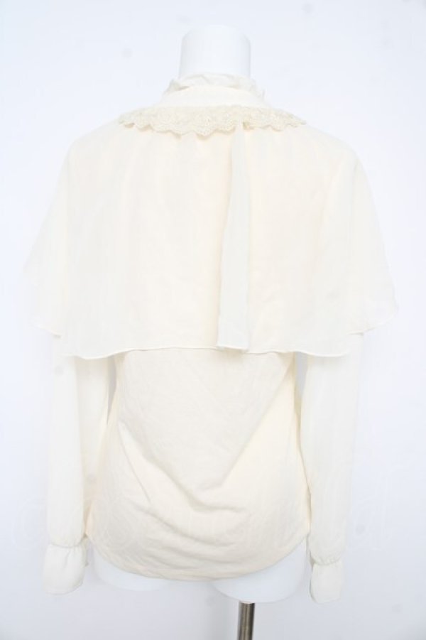 画像2: axes femme / ケープ付レーシープルオーバー M 生成り Y-26-02-21-022-AX-TO-SZ-ZY (2)