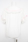 画像2: axes femme kawaii / 梯子レース半袖ブラウス  白 Y-26-02-21-029-AX-BL-SZ-ZY (2)