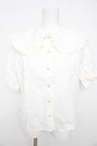 画像1: axes femme kawaii / 半袖丸襟コットンブラウス  白 Y-26-02-21-038-AX-BL-SZ-ZY (1)