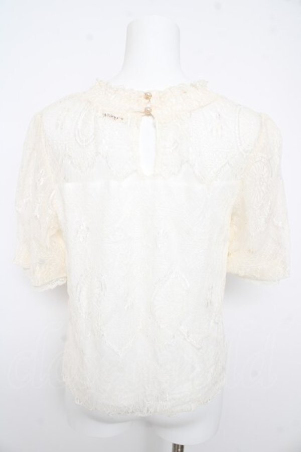 画像2: axes femme / ビーズビスチェ切替レースプルオーバー M 生成り Y-26-02-21-040-AX-TO-SZ-ZY (2)