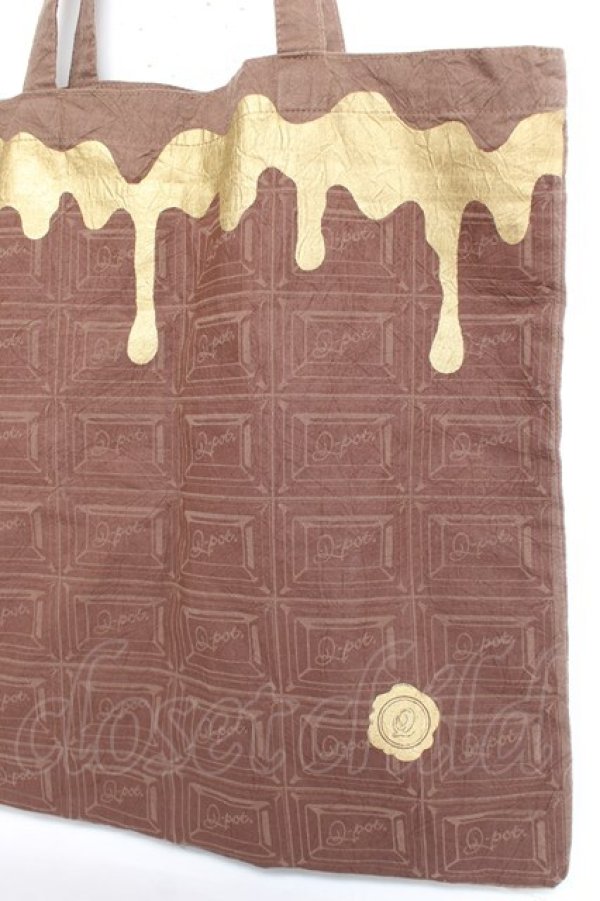 画像4: Q-pot. / ビターチョコレート ワッシャー トート  ビターチョコレート Y-26-02-23-030-QP-BG-SZ-ZY (4)