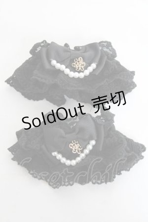 画像: axes femme kawaii / レーシーお袖留め  黒 Y-26-02-23-004-AX-ZA-SZ-ZY