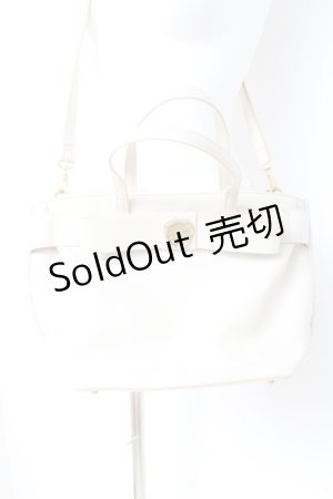 画像: m petit by misako / AMリボン2wayバッグ  生成り Y-26-02-23-037-LO-BG-SZ-ZY