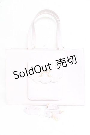 画像: axes femme POETIQUE / ハート刺繍推し活A3トート  ピンク Y-26-02-23-038-AX-BG-SZ-ZY