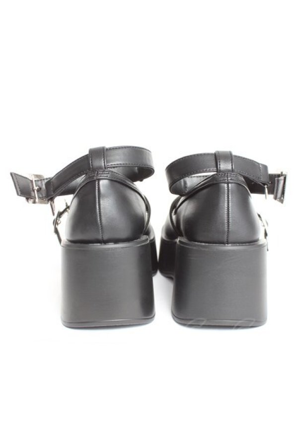 画像3: axes femme POETIQUE / チャイナ釦厚底シューズ ｓ 黒 Y-26-02-23-041-AX-SH-SZ-ZY (3)