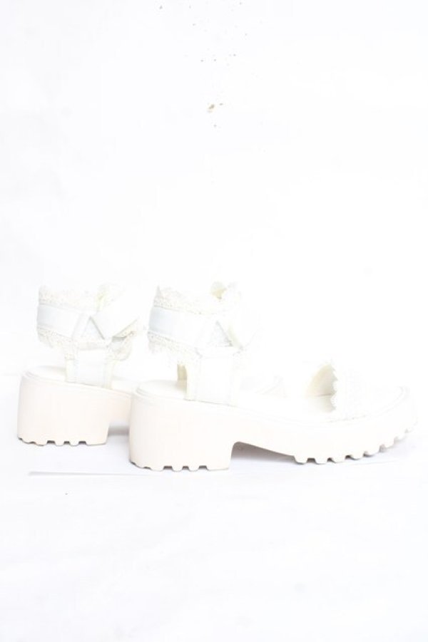 画像4: Fi.n.t / レース使いクロススニーカーサンダル M 白 Y-26-02-23-045-CA-SH-SZ-ZY (4)