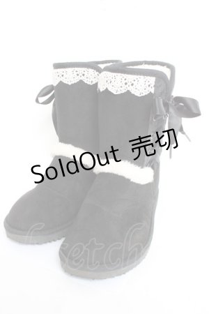 画像: axes femme / 編み上げブーツ M 黒 Y-26-02-23-046-AX-SH-SZ-ZTK041