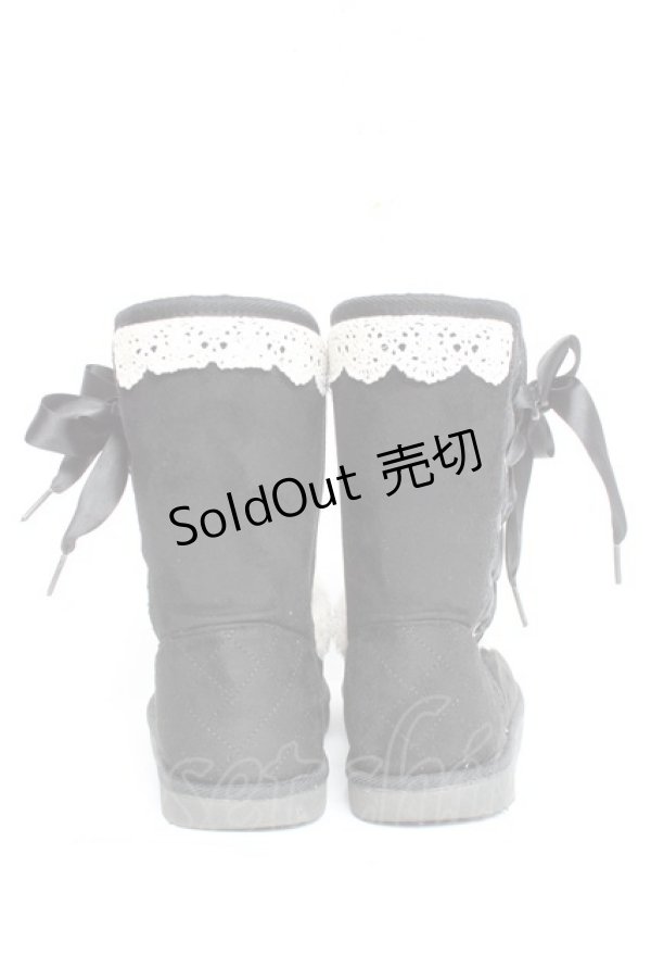 画像3: axes femme / 編み上げブーツ M 黒 Y-26-02-23-046-AX-SH-SZ-ZTK041 (3)