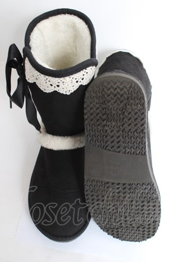 画像5: axes femme / 編み上げブーツ M 黒 Y-26-02-23-046-AX-SH-SZ-ZY (5)