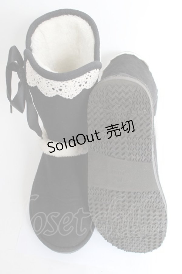 画像5: axes femme / 編み上げブーツ M 黒 Y-26-02-23-046-AX-SH-SZ-ZTK041 (5)