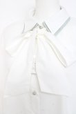 画像3: axes femme / バイカラーリボンシャツ  白 Y-26-02-23-054-AX-BL-SZ-ZY (3)
