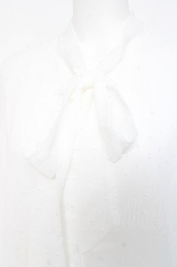 画像3: axes femme / ボウタイドビーブラウス  オフシロ Y-26-02-23-057-AX-BL-IG-ZY (3)