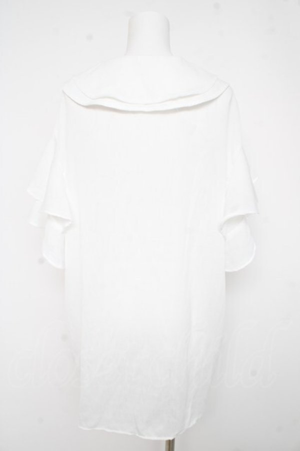 画像2: axes femme / 刺繍チュニックブラウス M 白 Y-26-02-23-064-AX-TO-SZ-ZY (2)