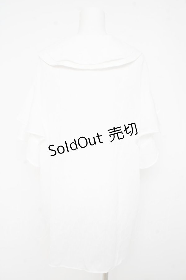 画像2: axes femme / 刺繍チュニックブラウス M 白 Y-26-02-23-064-AX-TO-SZ-ZI (2)