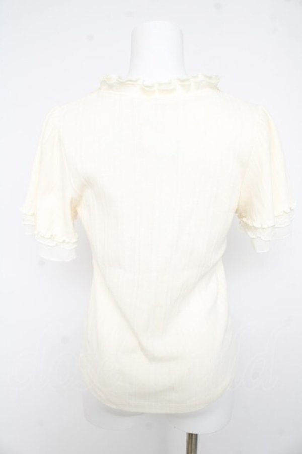 画像2: axes femme / プチスタンドリブプルオーバー M オフシロ Y-26-02-23-068-AX-TO-IG-ZY (2)